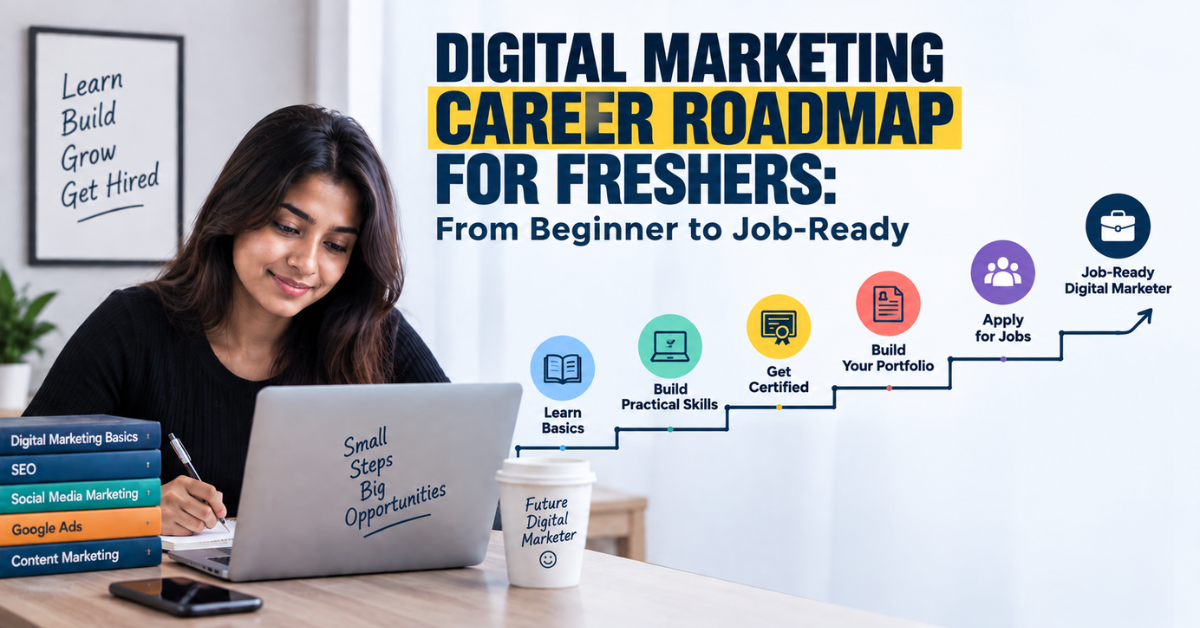 Digital Marketing Career Roadmap for Freshers: From Beginner to Job-Ready
